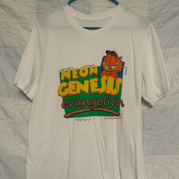 Neon Genesis Evangelion Garfield T-Shirt - Picture 1 of 3